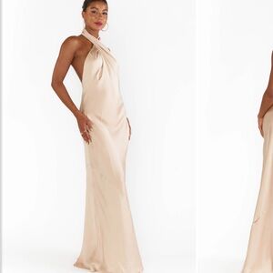 Show Me Your MuMu Jasmine Halter Maxi Dress